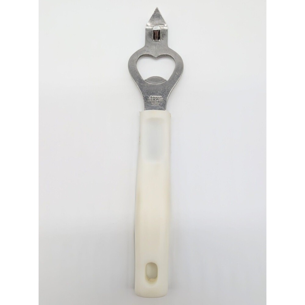 Vintage Rowoco Stainless Steel Bottle Opener Korea Church Key Can Piercer